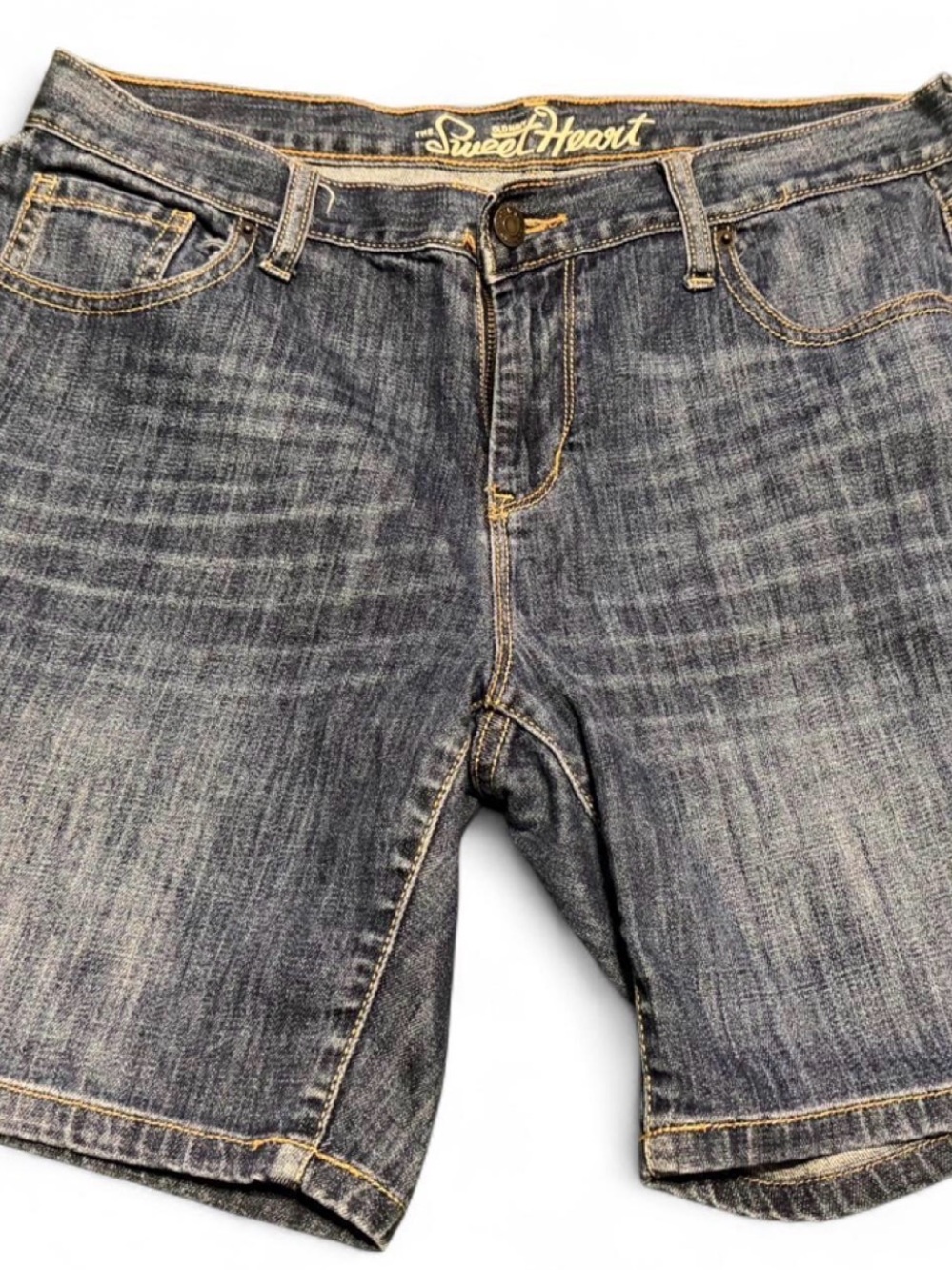 Old Navy Women's Faded Blue Jean Shorts - size 8